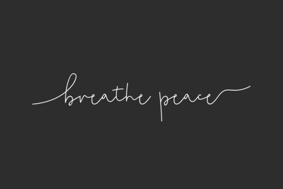 Breathe Peace Font: Warmth and Versatility
