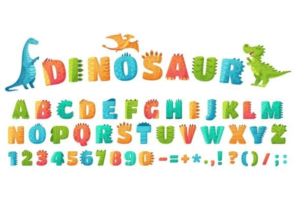 Cartoon Dino Font and Dinosaur Alphabet: Evaluating Typography for Early Childhood Design