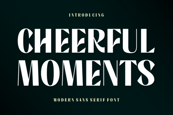 Cheerful Moments: Versatile Sans Serif Design