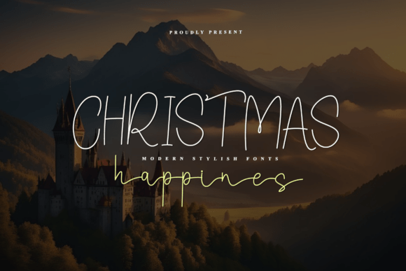Christmas Happines: Elevating Holiday Design with Expressive Handwritten Typography