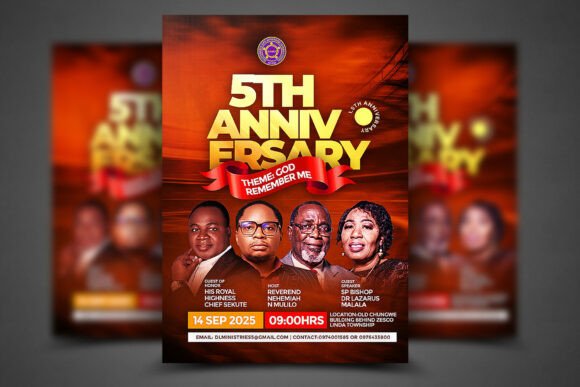 Church Anniversary Flyer Template: Streamlining Ministry Communications with Professional PSD Designs