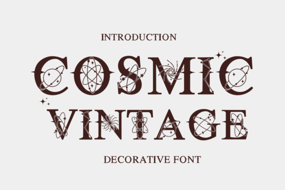 Cosmic Vintage: Integrating Celestial Typography into Modern Retro Design