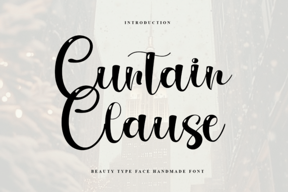 Curtain Clause: Bold Handwritten Font for Impact