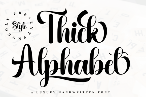 Elevating Brand Identity with the Thick Alphabet Typeface
