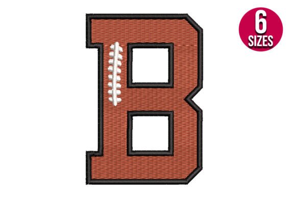 Football Font Alphabet Letter B: Strategic Design for Sports-Themed Branding and Personalized Projects