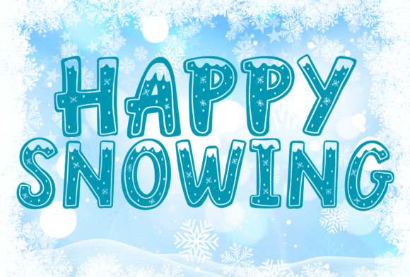 Happy Snowing Font: Festive Design for Winter Projects