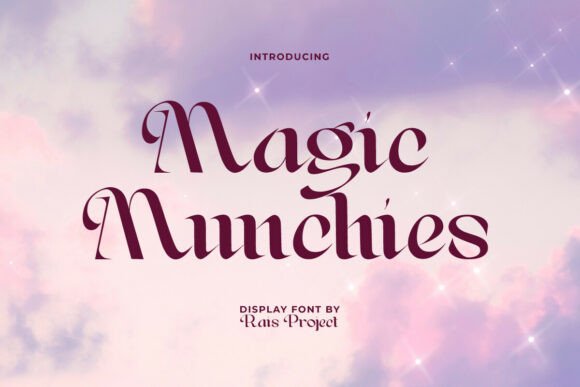 Magic Munchies: Whimsical Serif Font for Modern Design