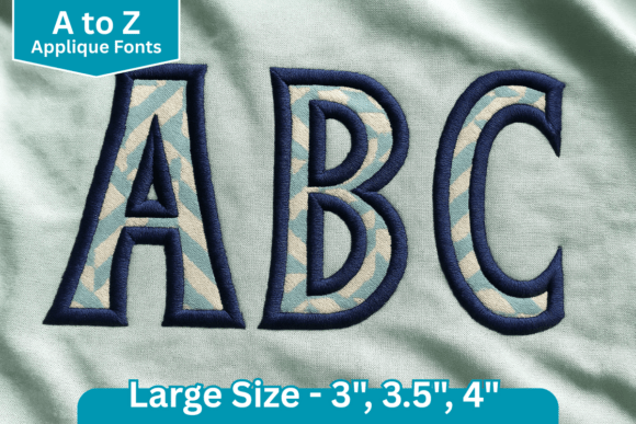 Narrow Block Applique Embroidery Font: A Versatile Choice for Stitching Personalized Projects