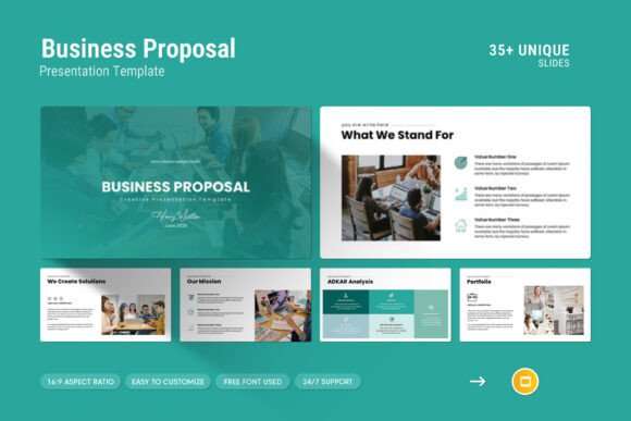 Proposal Google Slides Template for Professional Pitches