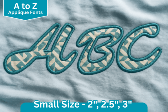 Smooth Stitch Applique Embroidery Font: A Versatile Tool for Creative Embroidery