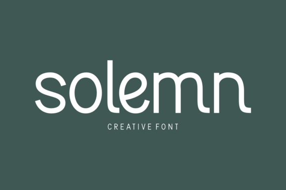 Solemn: Elevating Brand Identity with Elegant Sans Serif Typography