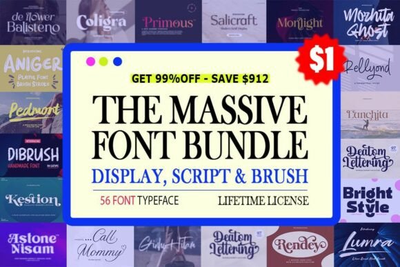 The Massive Font Bundle: A Game-Changer for Designers and Creators