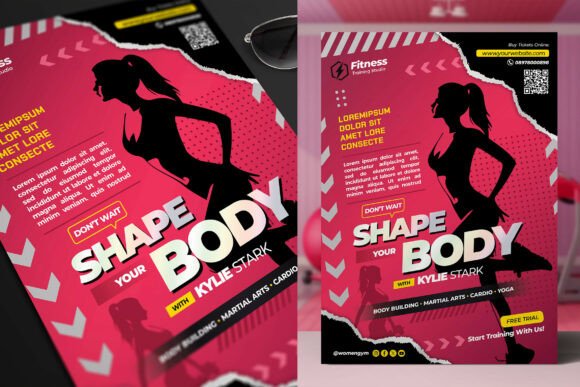 Women Fitness Flyer: Customizable PSD for All Skill Levels